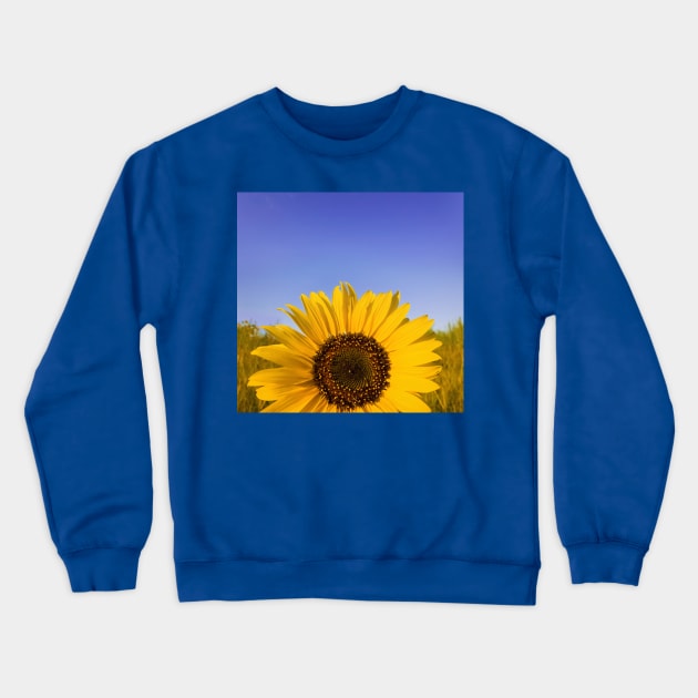 sunflower Crewneck Sweatshirt by psychoshadow